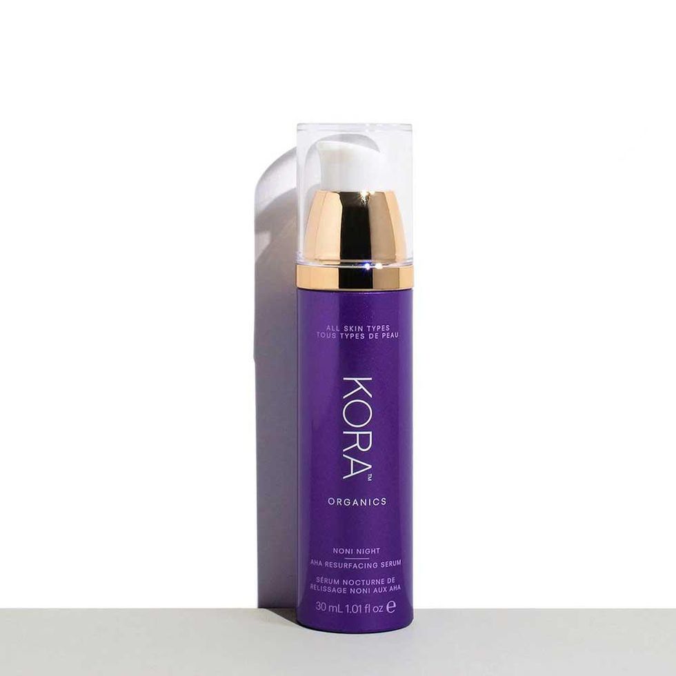 kora organics noni night aha resurfacing serum