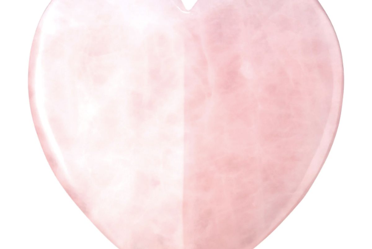 kora organics rose quartz heart facial gua sha
