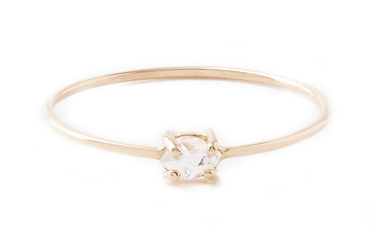 Herkimer Diamond Pinky Ring