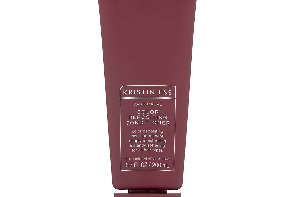 kristin ess color depositing conditioner in dark mauve