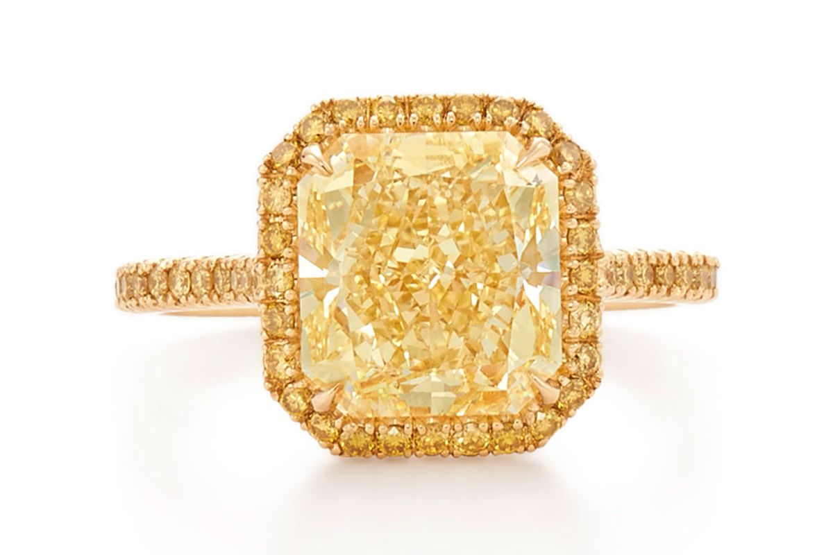 Radiant Yellow Diamond Engagement Ring