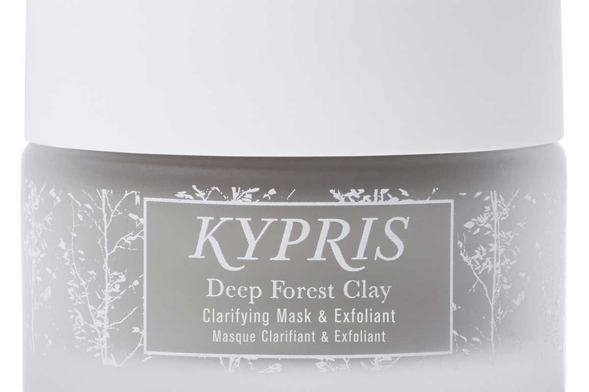 kypris deep forest clay clarifying mask and exfoliant