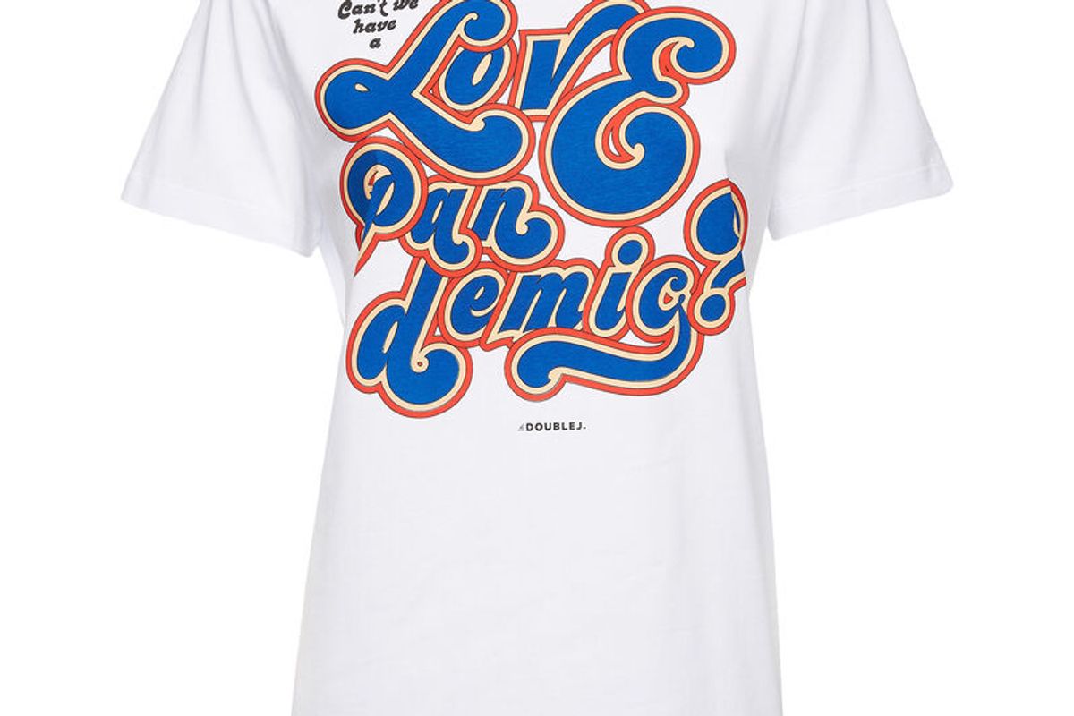 la doublej slogan t-shirt