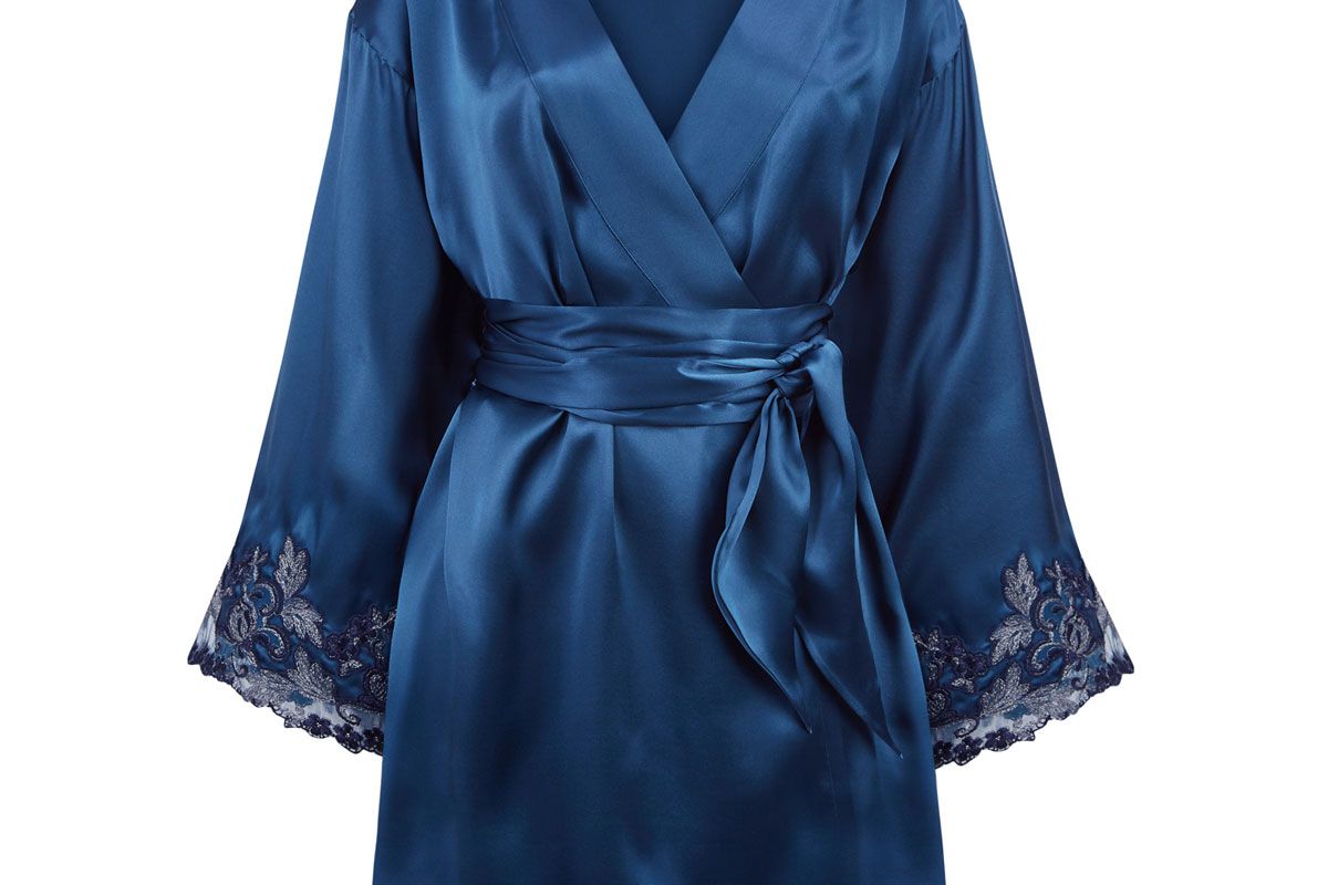 la perla maison silk satin robe