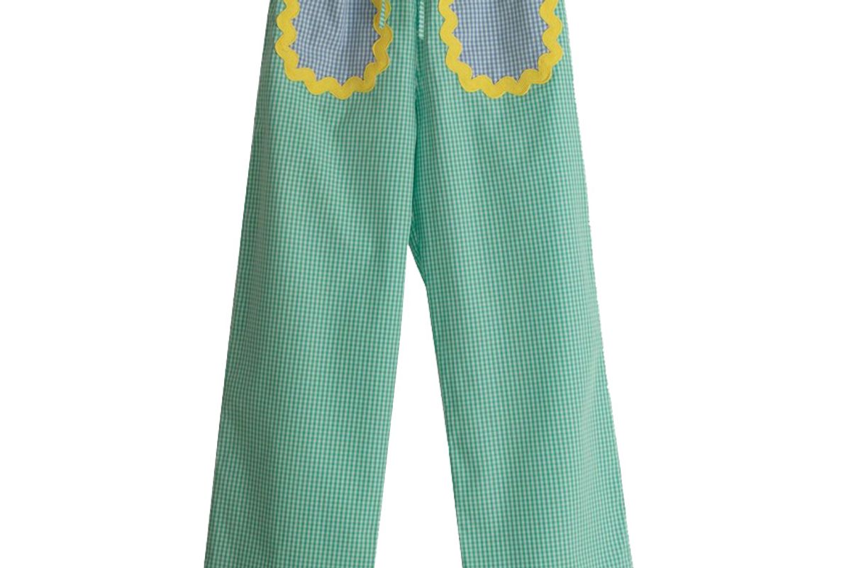 la veste turquoise pants