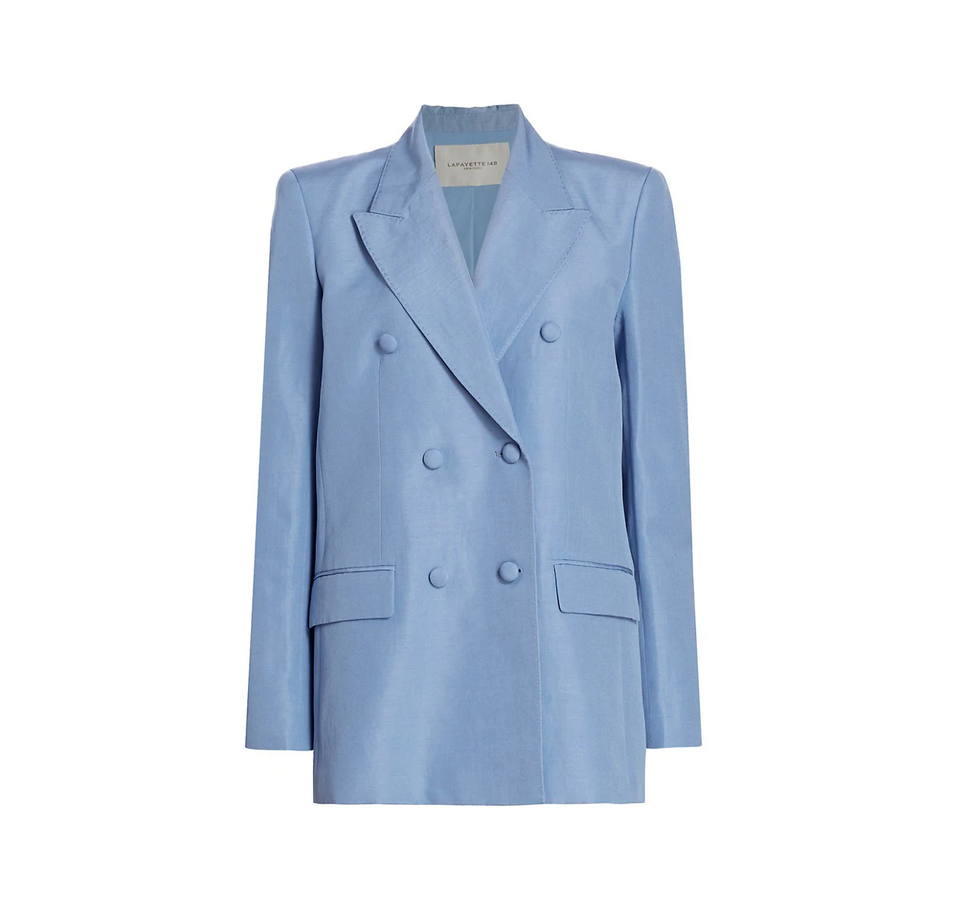 Lafayette 148 New York Trinity Double-breasted Blazer