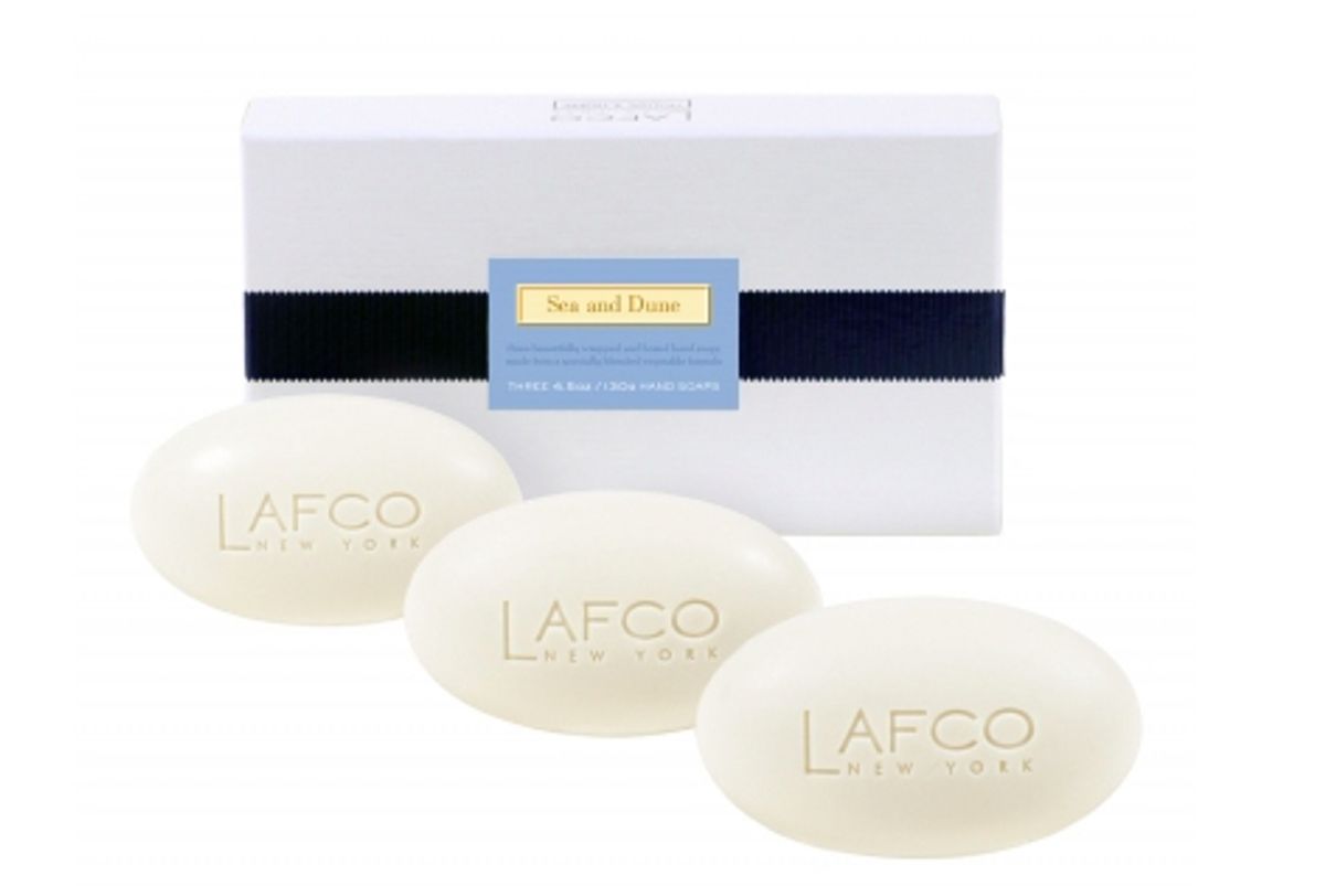 lafco box of 3 bar soap sea and dune