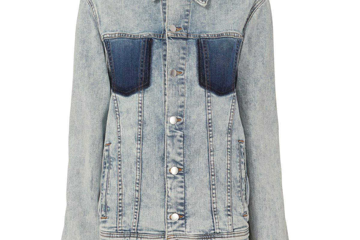 l’agence karina oversized denim jacket