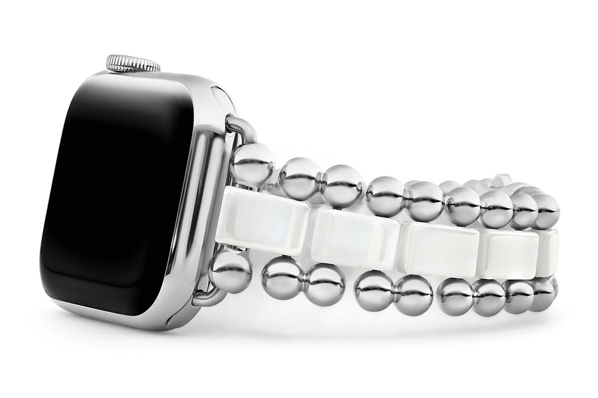 lagos smart caviar white 38mm watch bracelet