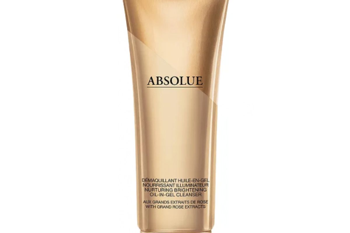 lancome absolue nurturing and brightening oil in gel cleanser with grand rose extracts