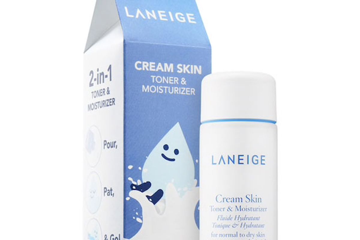 laneige mini cream skin toner and moisturizer