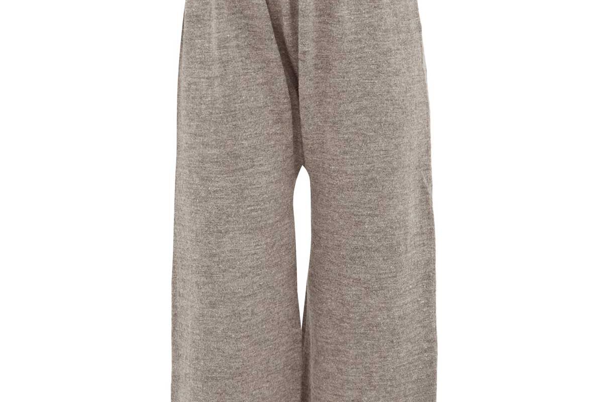 lauren manoogian peg cropped alpaca blend trousers