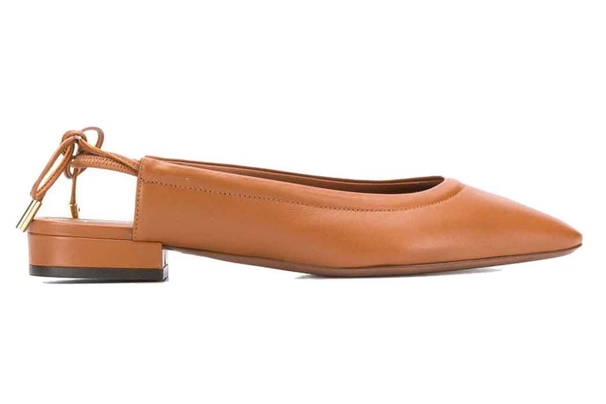 lautre chose backless flat ballerina shoes