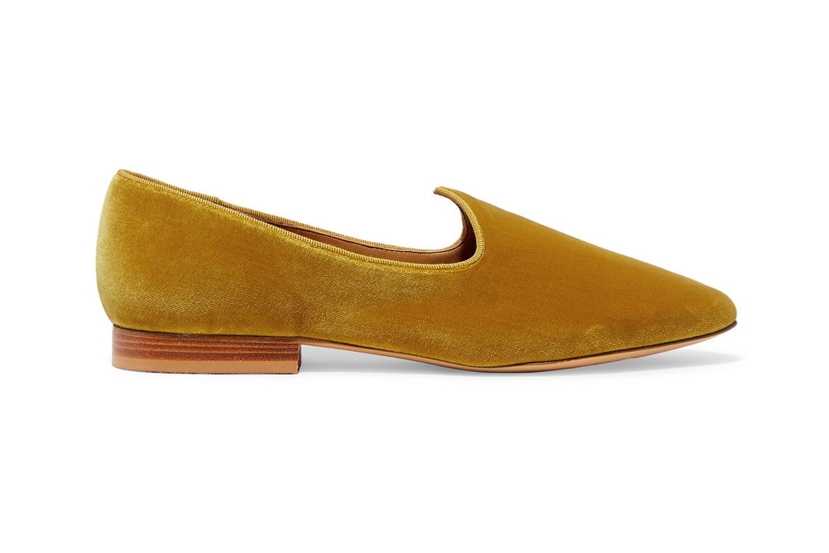 le monde beryl venetian velvet loafers