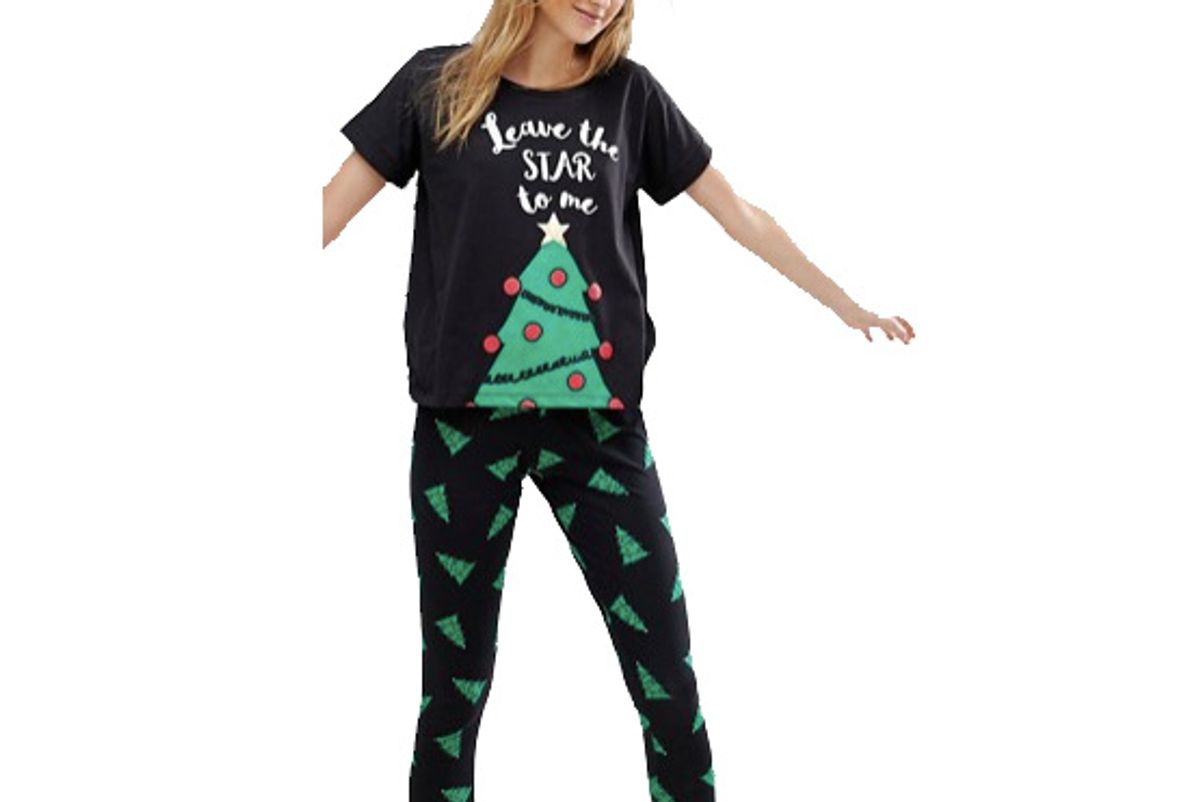Tall Holidays Leave The Star To Me Tee and Legging Pajama Set