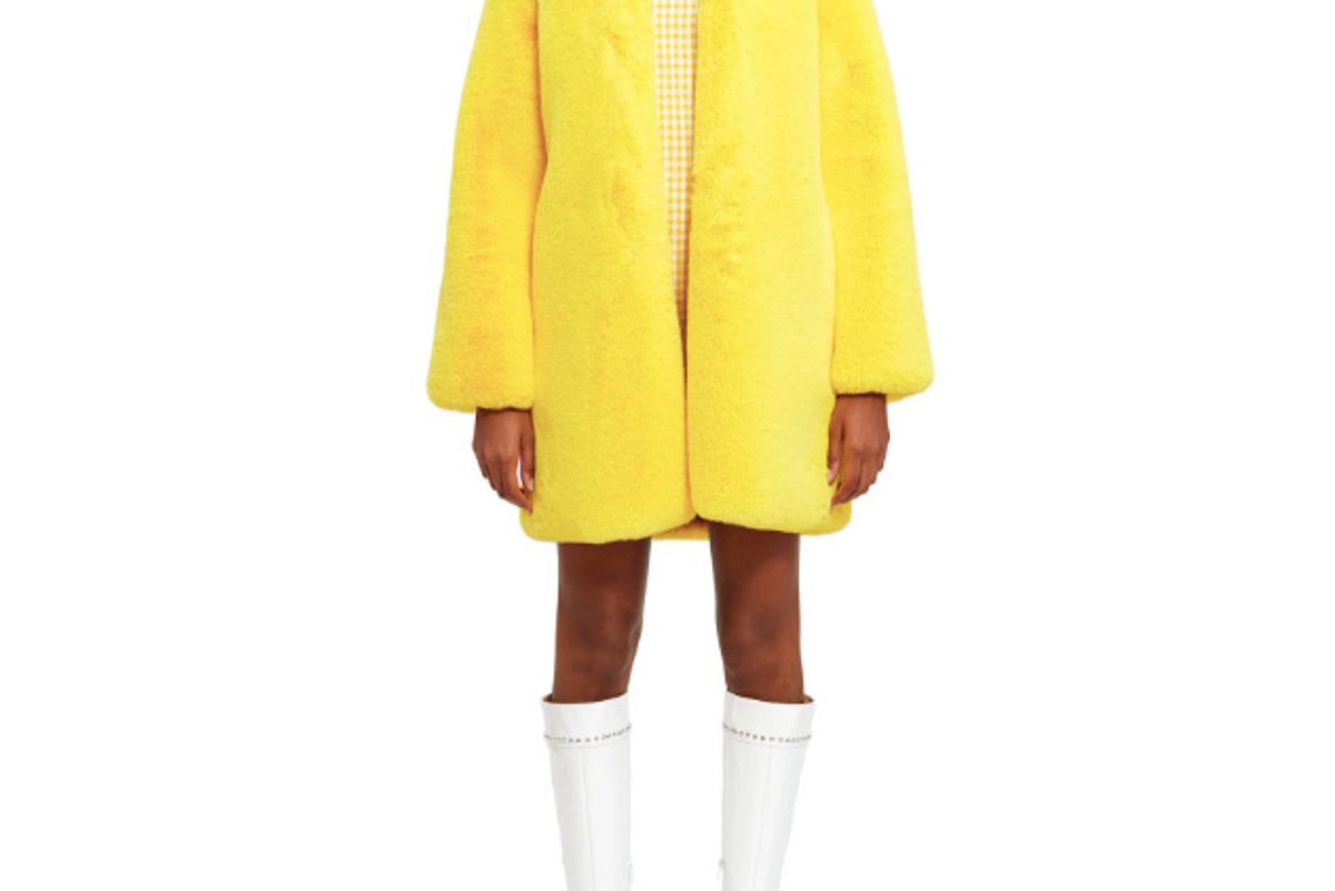 lemonplet by choyo fun faux fur coat