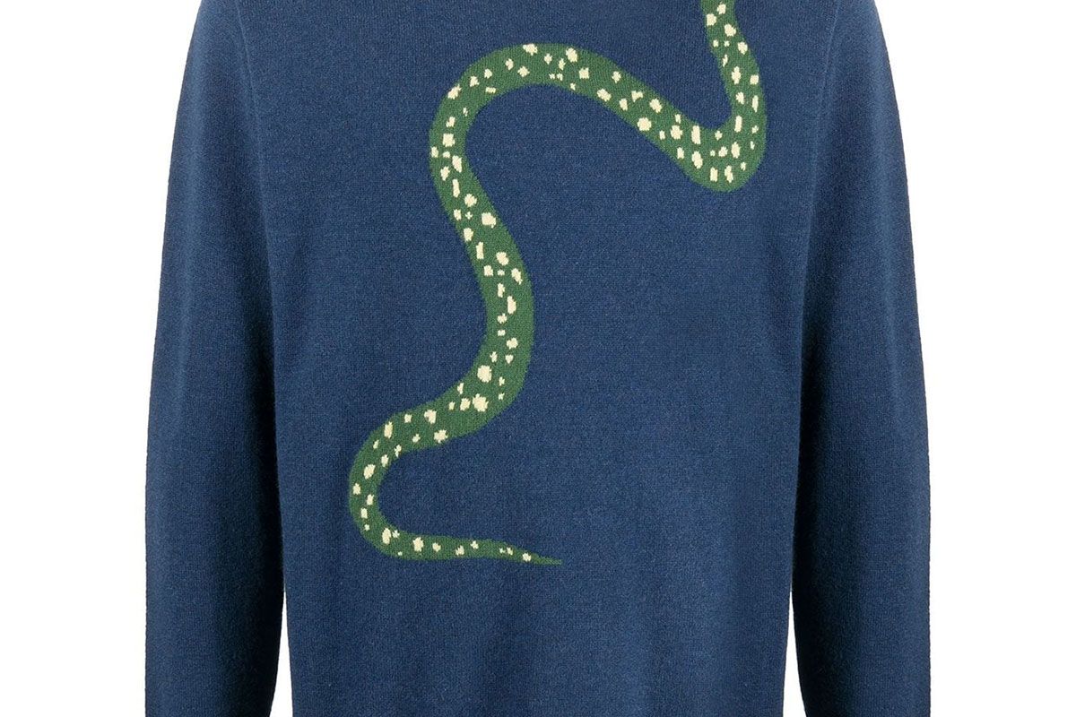 leret leret no 19 snake cashmere jumper