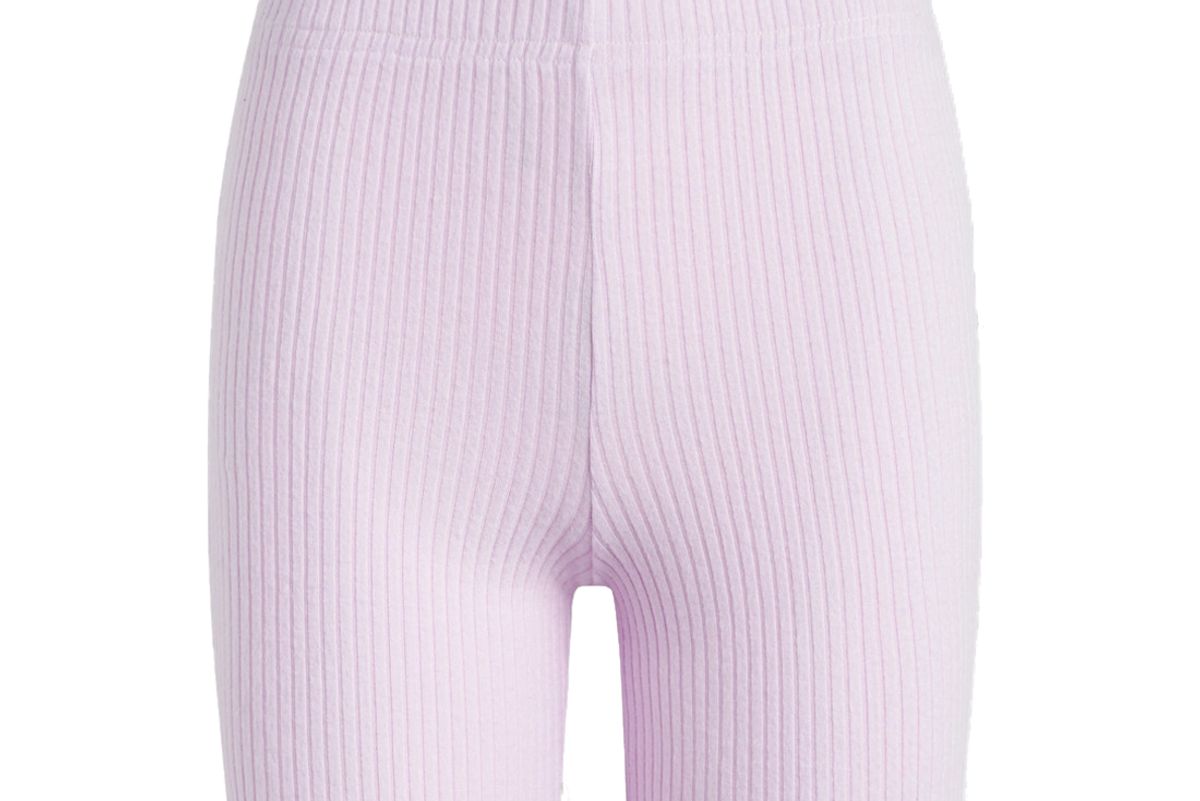 leset alison ribbed stretch knit shorts