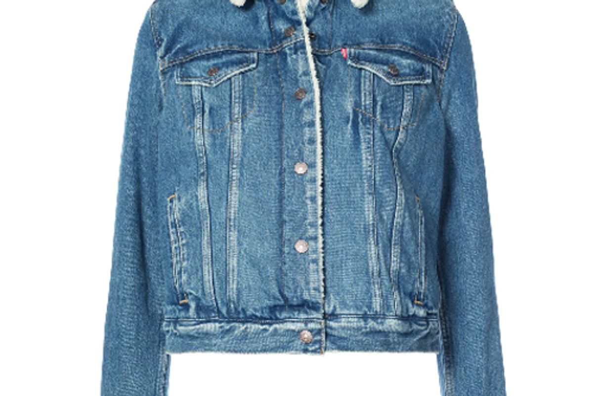 levis shearling denim jacket