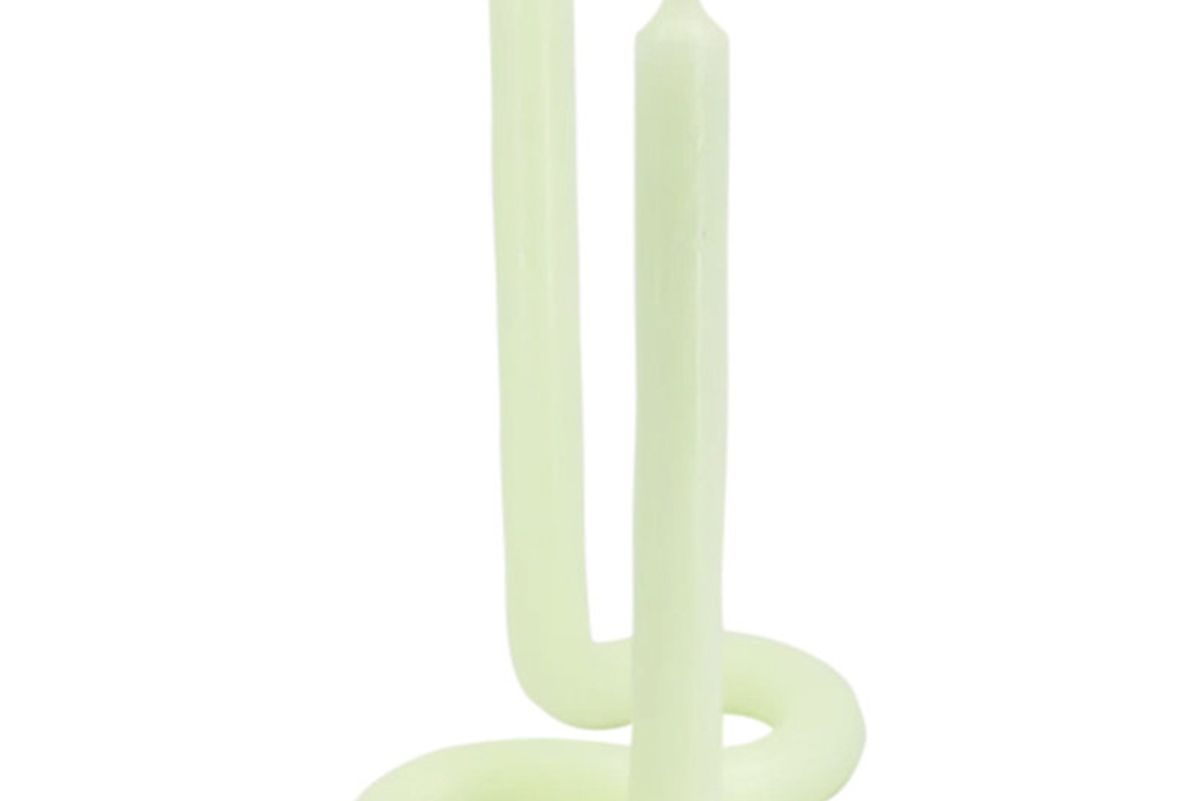 lex pott twist candle green