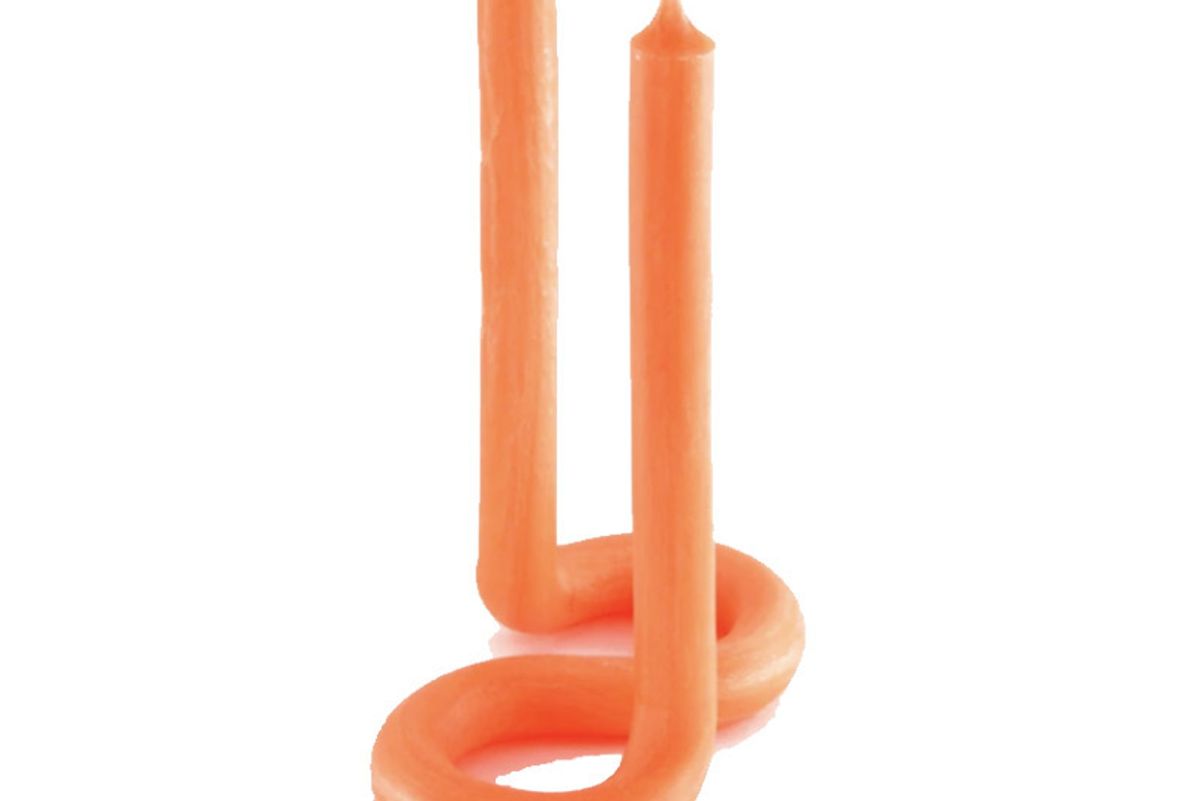 lex pott twist candle orange