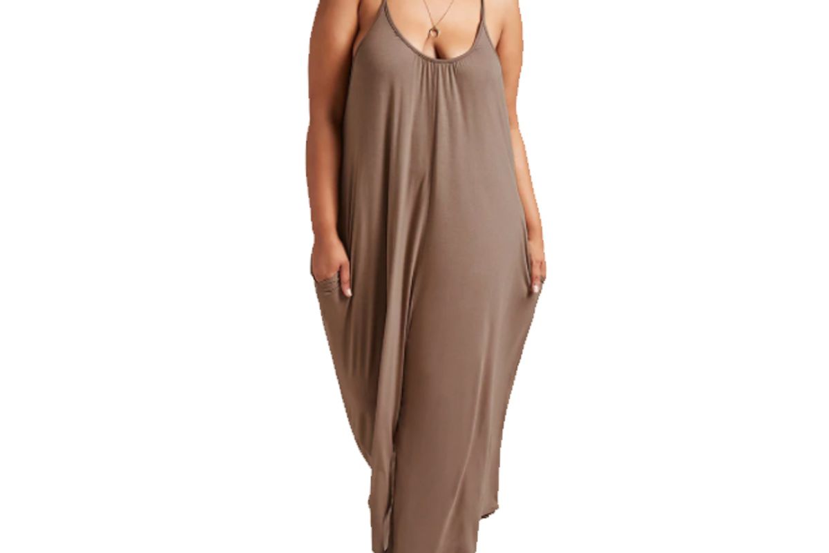 Plus Size Trapeze Jumpsuit