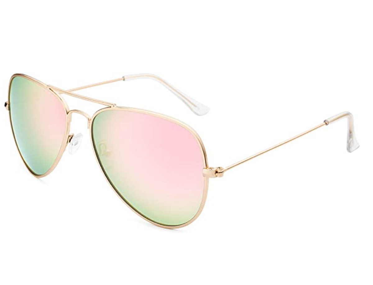 livho polarized metal mirror aviator sunglasses