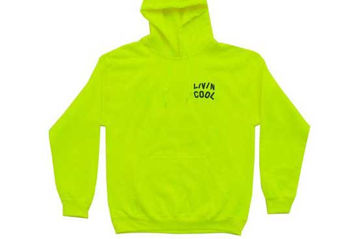 livincool safety green hoodie