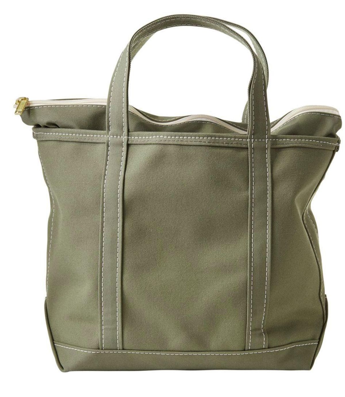 ll bean boat and tote zip top single tone