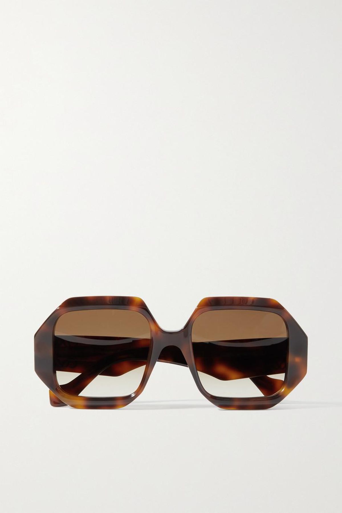 loewe octagon frame tortoiseshell acetate sunglasses