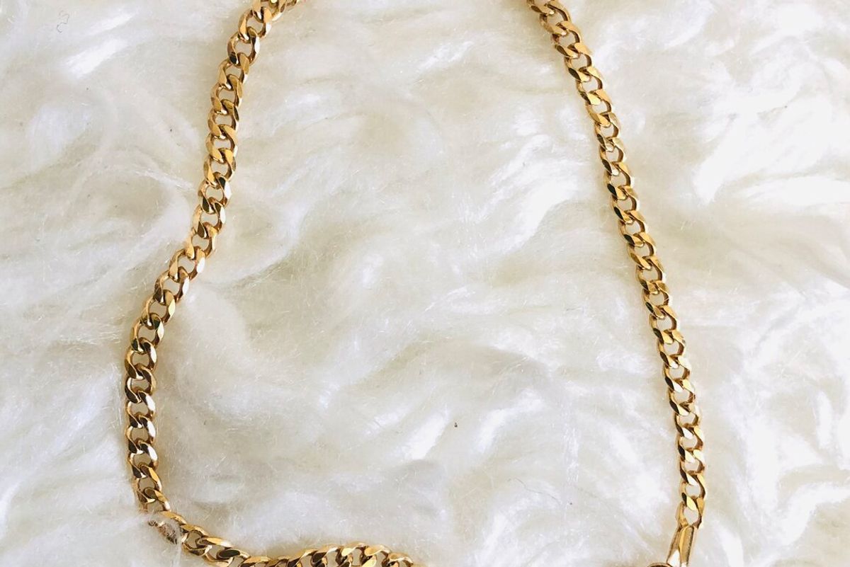 lola ade 18k gold filled classic chain anklet