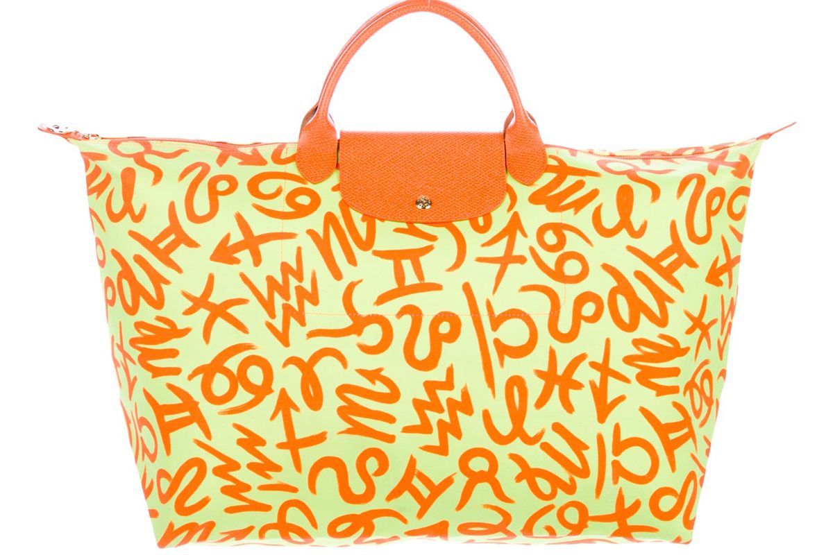 longchamp jeremy scott zodiac le pliage tote