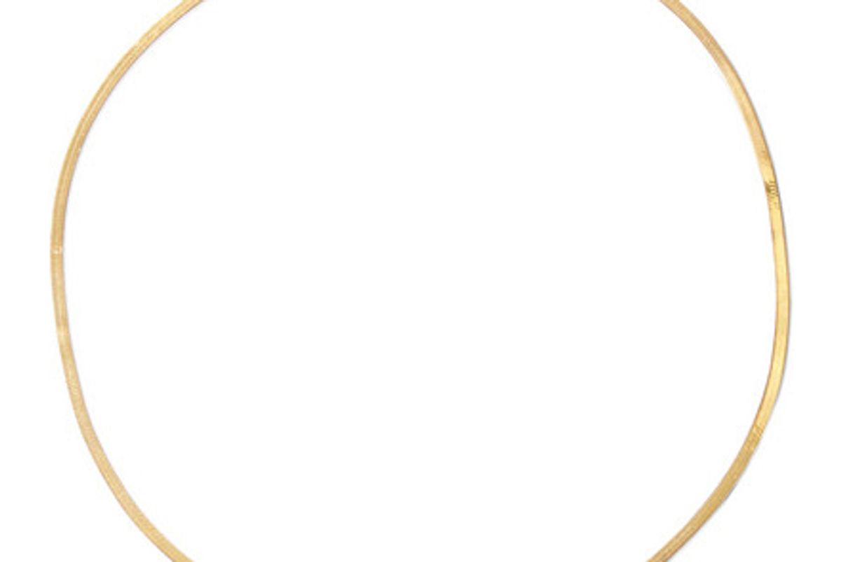 loren stewart herringbone 10 karat gold necklace