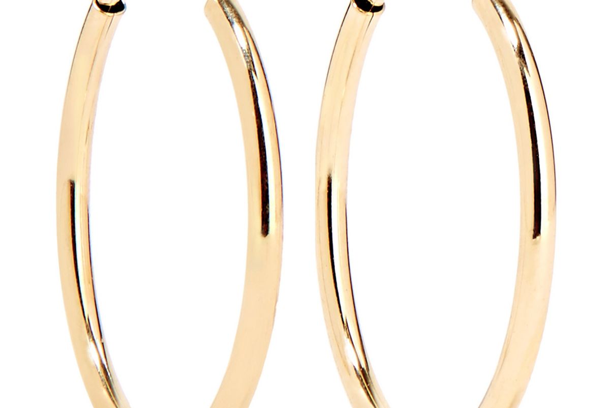 loren stewart infinity gold hoop earrings