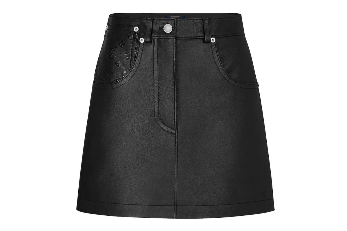 louis vuitton soft lambskin mini skirt