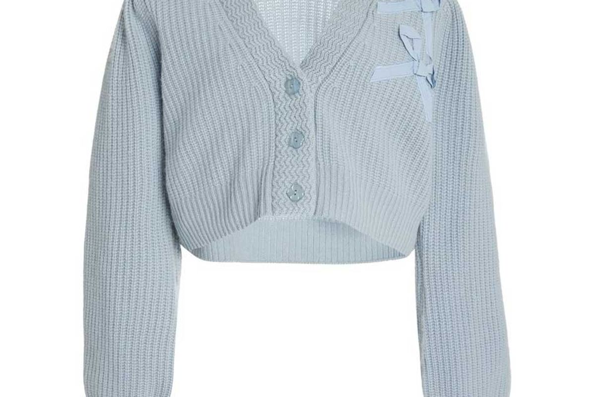 loveshackfancy avignon cropped cashmere cardigan sweater