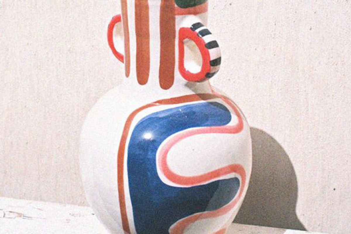 lrnce sefrou 1 hand painted ceramic vase