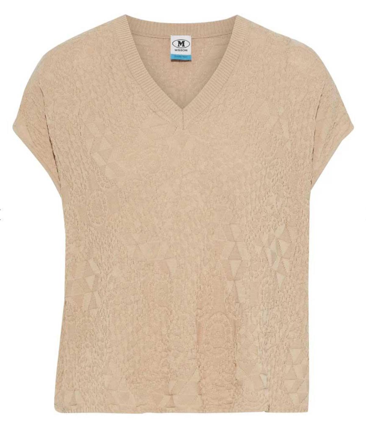 m missoni crochet knit cotton top