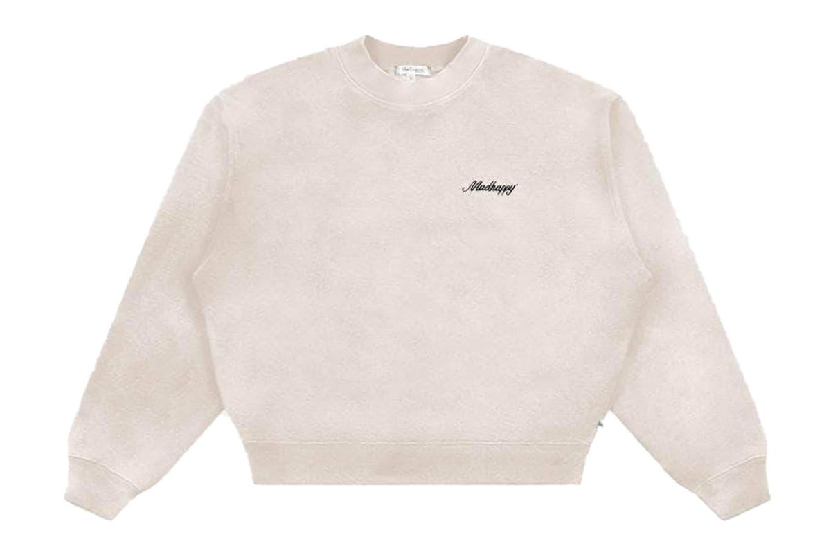 mad happy crop crewneck