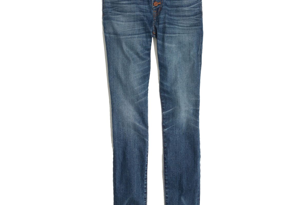 9" High-Rise Skinny Jeans: Button-Through Edition