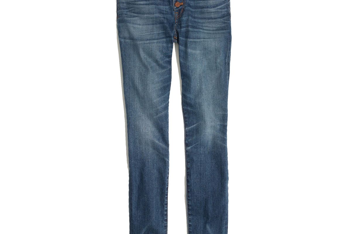9" High-Rise Skinny Jeans: Button-Through Edition