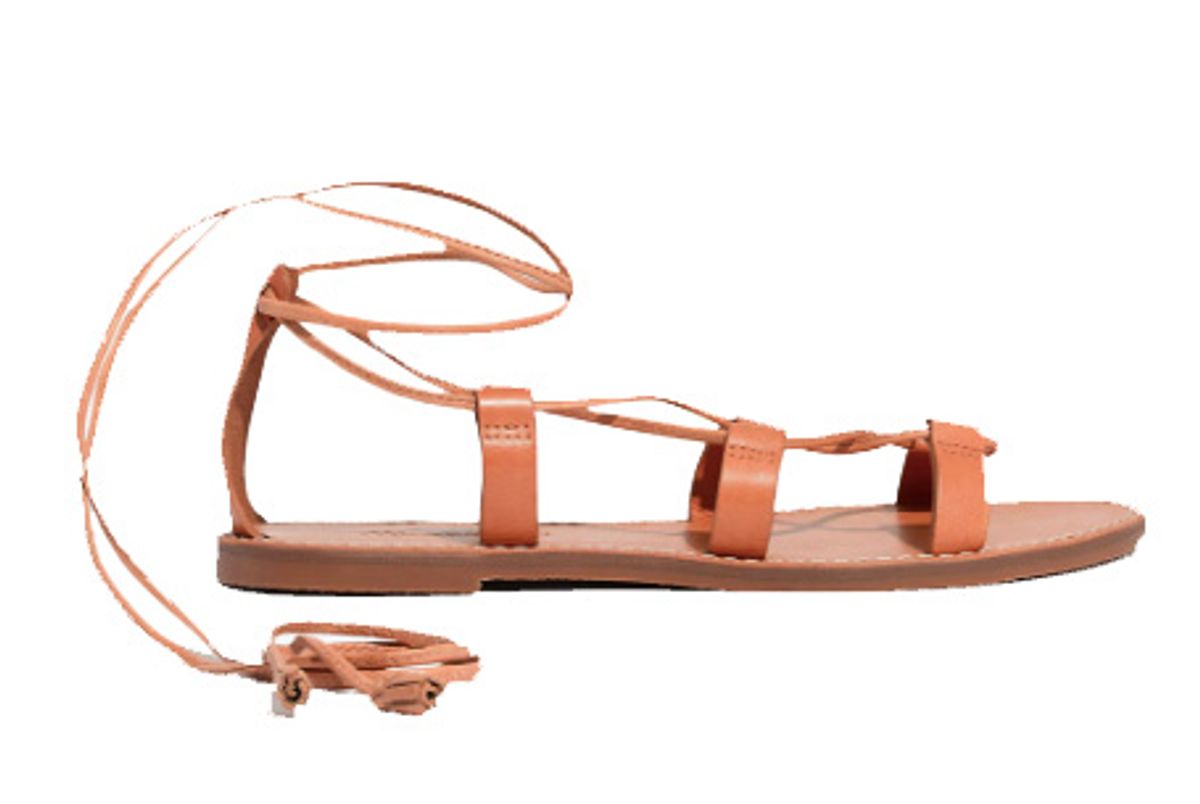 madewell the boardwalk lace up sandal