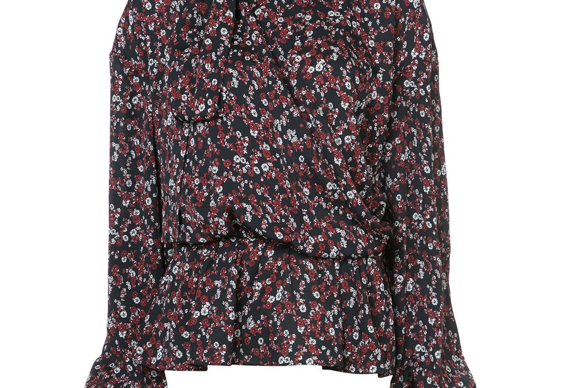 Floral Pussy Bow Blouse