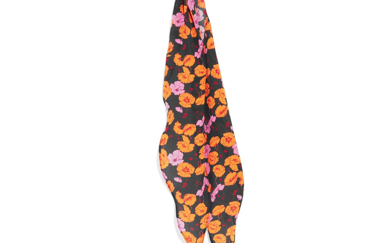 magda butrym hubei floral print silk crepe scarf