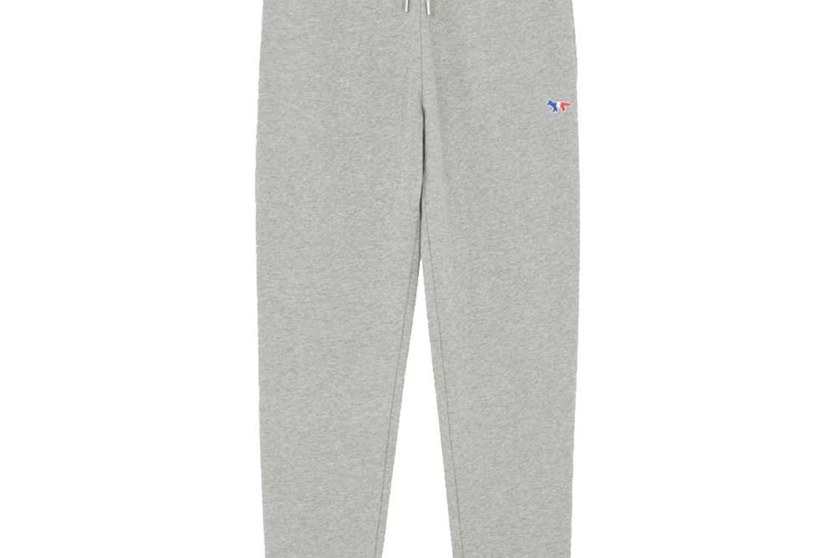 maison kitsune classic jog pant tricolor fox patch