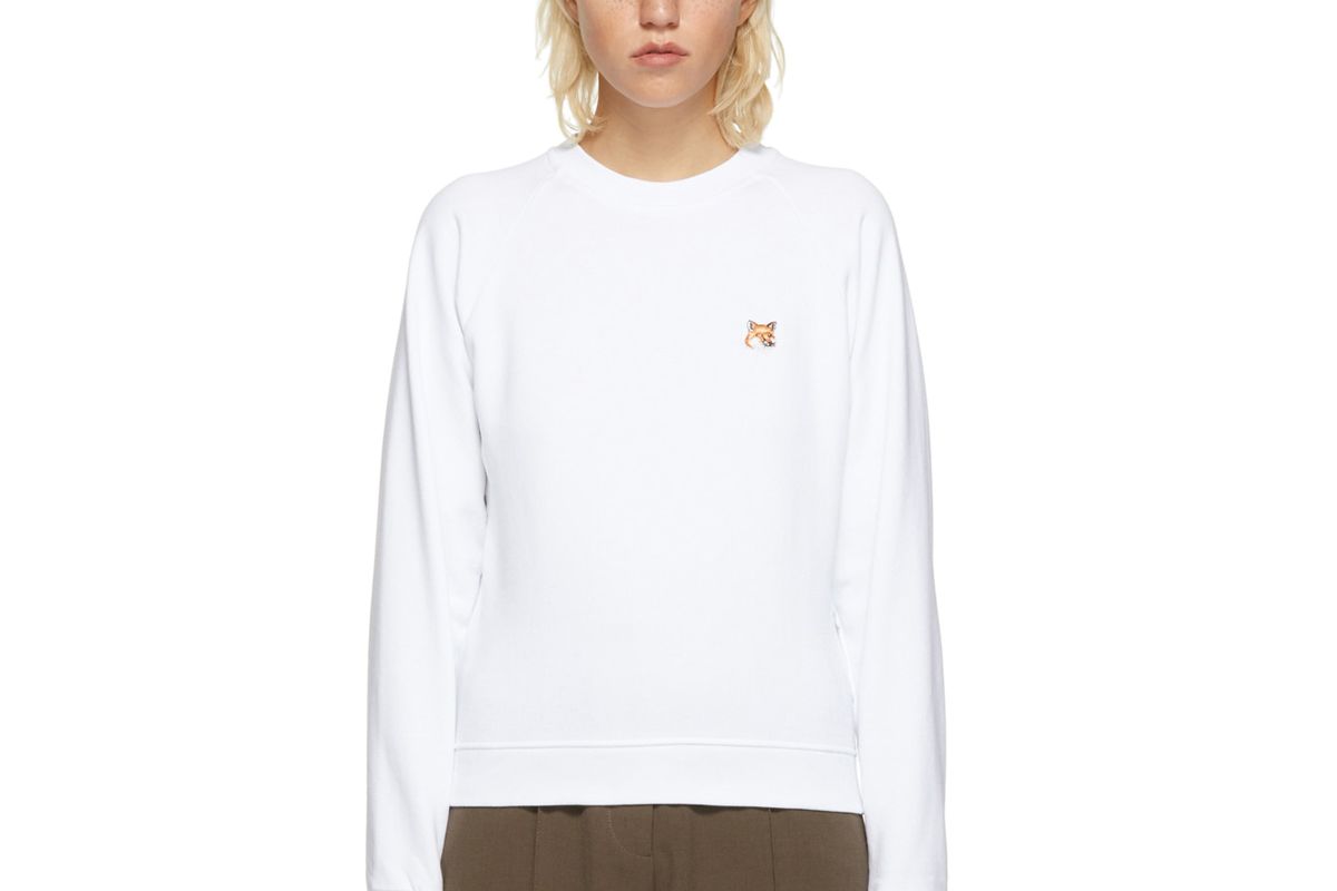 maison kitsune fox head sweatshirt