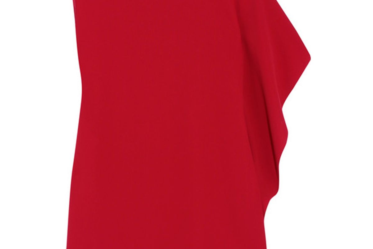 Maison Margiela Asymmetric draped crepe top