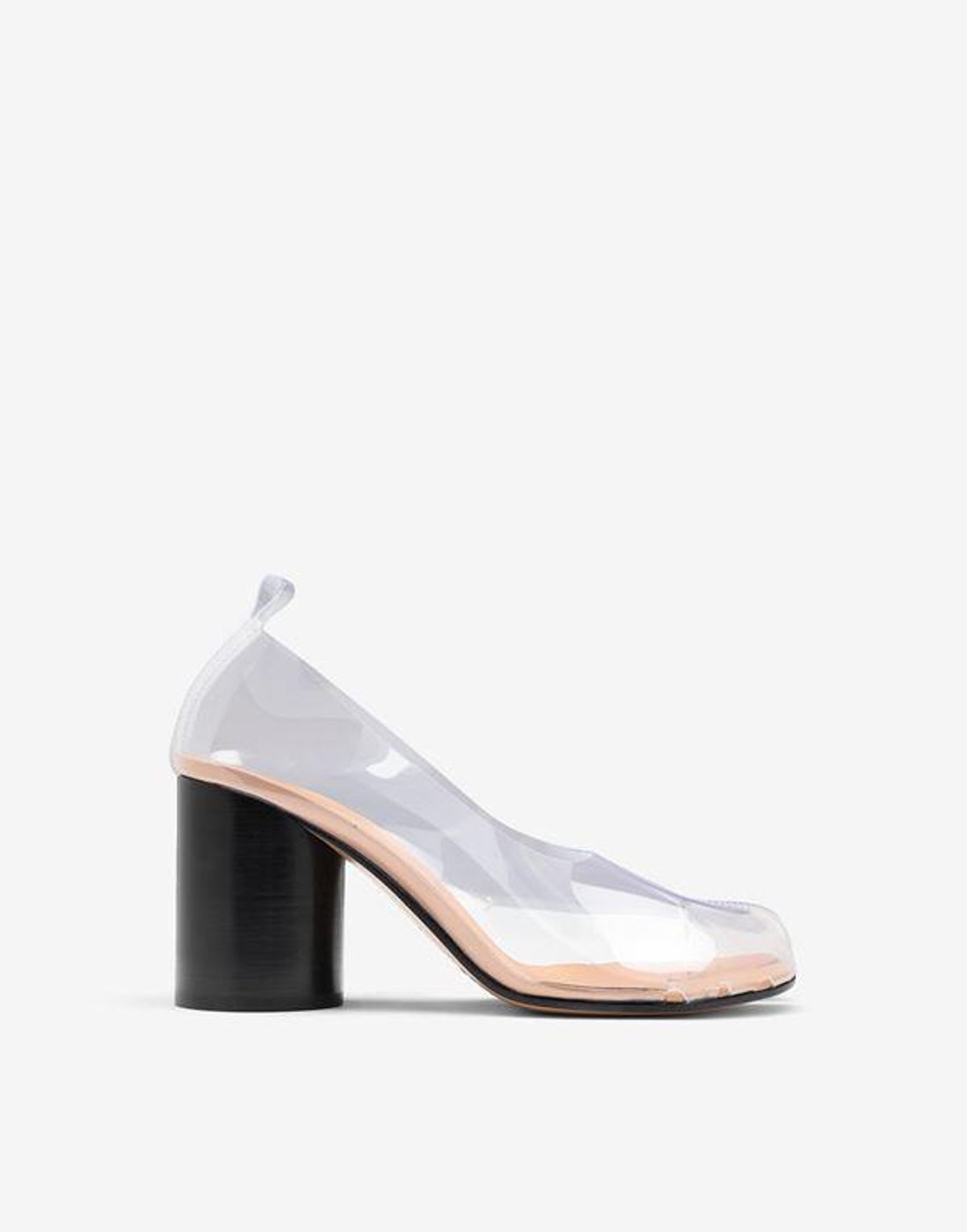 maison margiela tabi transparent mary jane pumps