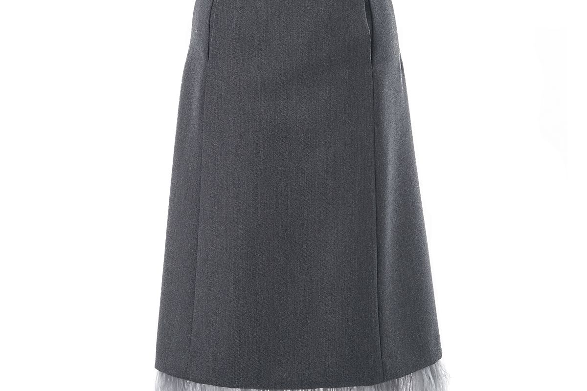 maison margiela wide panel skirt