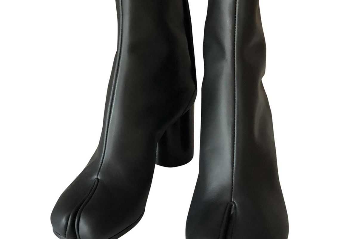 maison martin margiela leather ankle boots